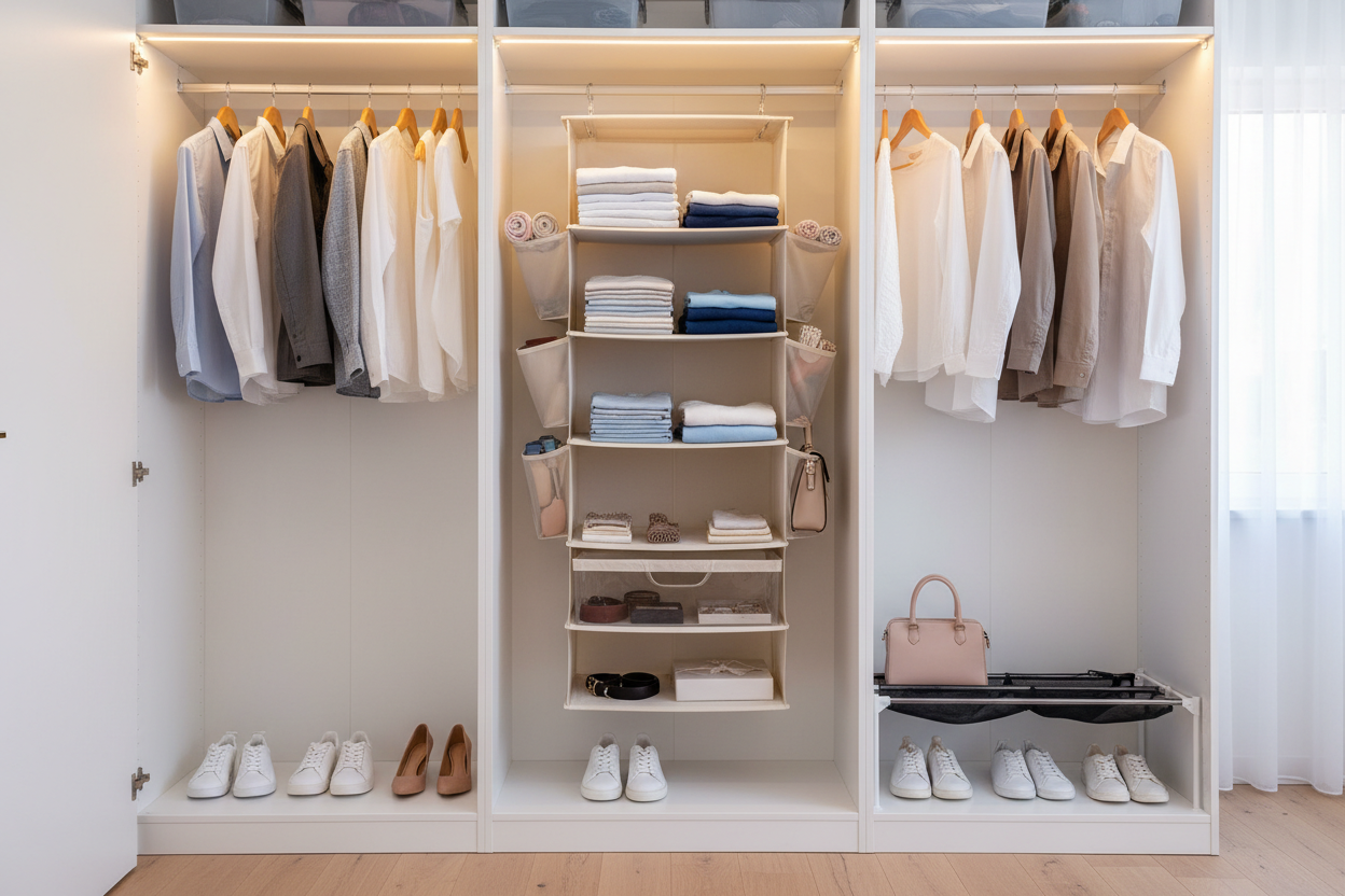 The Hanging Closet Organizer That Turned Clutter into Calm