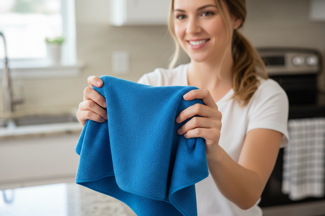 The Microfiber Cleaning Cloth Set That Makes Every Surface Shine
