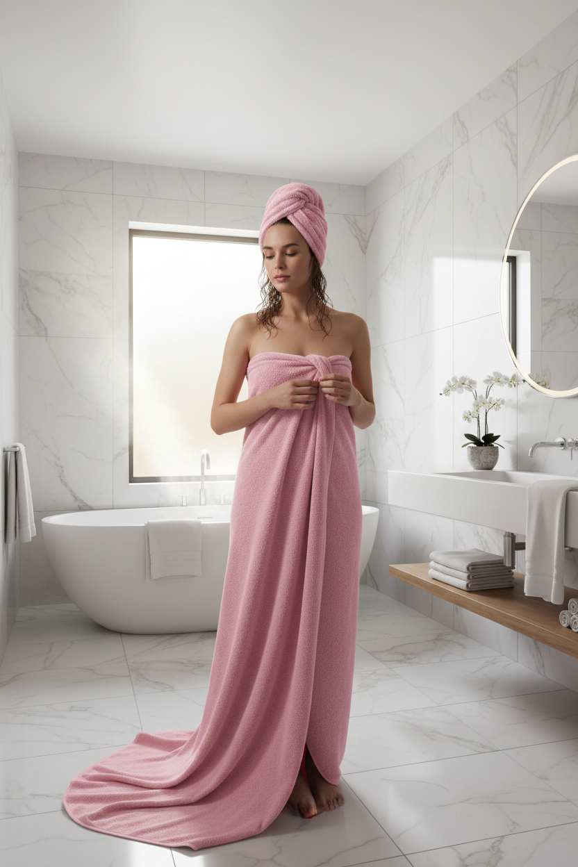The Oversize Microfiber Bath Towels That Made Drying Faster and Simpler