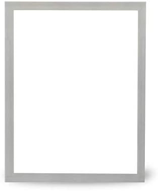 Tarifold Self-Adhesive Display Frames, Letter Size, Silver, 2 Pack | 2 self-adhesive display frames, letter size, non-glare front, portrait or landscape, removes without residue
