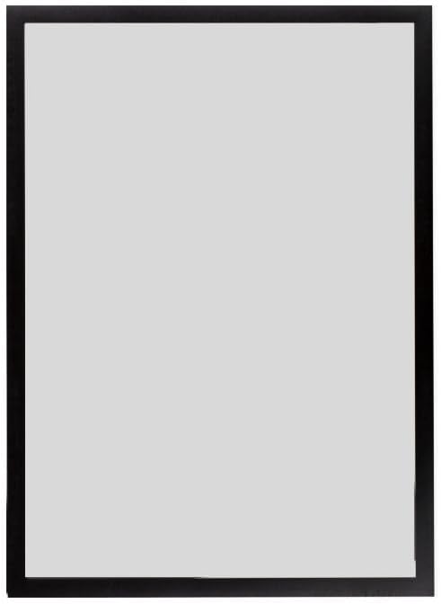 Tarifold Magnetic Board Display Frames, A3 Size, Black, 6 Pack | 6 magnetic anti-glare frames hold A3 documents, black border, portrait or landscape, quick document changes