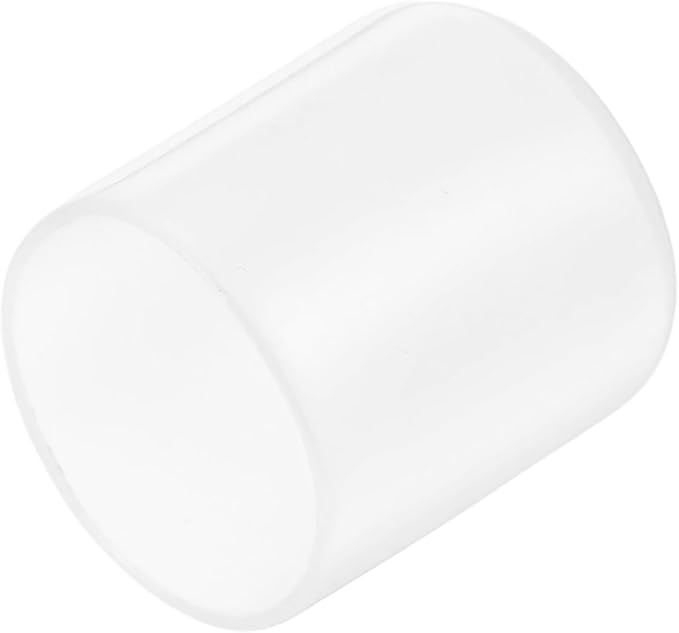 uxcell 20pcs Rubber End Caps Protective Caps 28mm(1.1 Inch) ID Vinyl PVC Round Tube Bolt Cap Cover Screw Thread Protectors, Clear