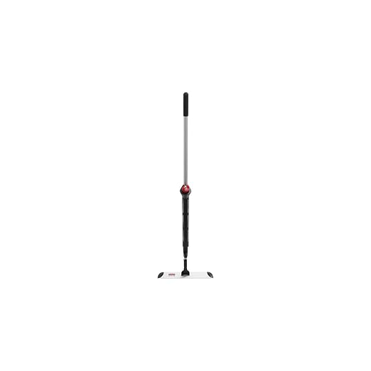 Rubbermaid Commercial Products HYGEN PULSE Microfiber Spray Mop Kit with Handle 18 inch Mop Frame and two 18 inch Pads Silver for Janitorial and Heavy-Duty Industrial Floor Cleaning