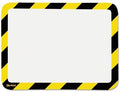 Tarifold P194994 High Visibility Safety Frame Display Pocket-Self Adhesive,10 1/4 x 14 1/2, YW/BK