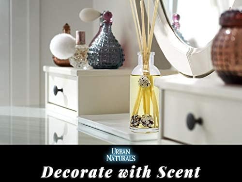 Reed Diffuser Set, Frosted Pinecones - Bathroom Shelf Décor | Holiday Scented, Pine, Cinnamon, Clove, Cedar wood, Sandalwood and Vanilla Bean Scent Notes