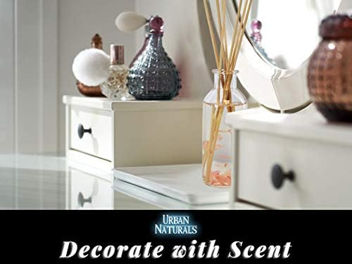 Reed Diffuser Set, Moonlit Petals - Bathroom Shelf Décor | Magnolias, Peonies, Daisies, Honeysuckle, Pear & Rosewood, Great Gift Idea for Mom, Grandma, Aunt, Wife or Sister