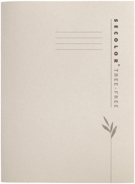 Jalema Tree-Free Two-Pocket Folders, 9" x 12", 10 Pack, Natural Beige | 10 folders, holds up to 50 sheets, cardboard made from agricultural waste, natural beige, for office, school or presentations
