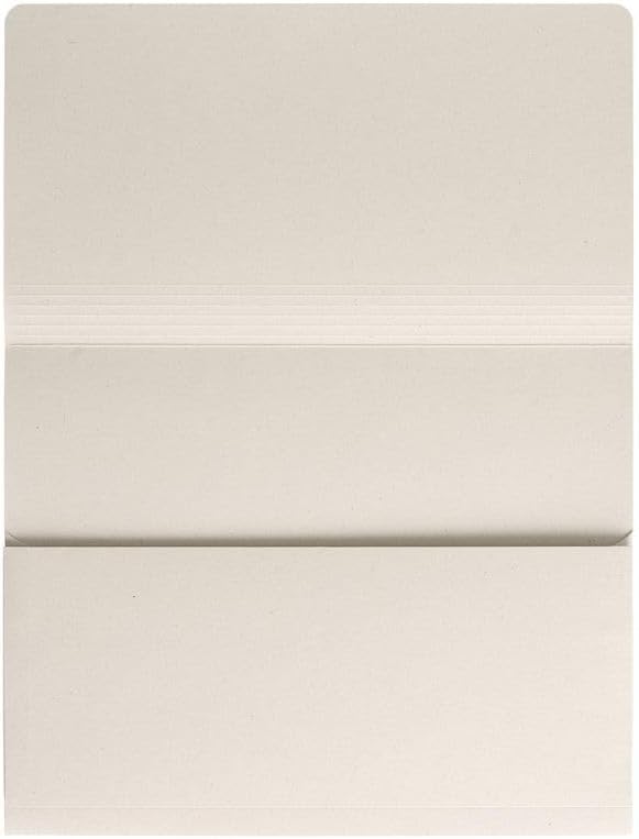Jalema Tree-Free Pocket Folders, 10" x 11-5/8", 10 Pack, Natural Beige | 10 folders, holds up to 60 sheets, cardboard made from agricultural waste, natural beige, for office, school or presentations