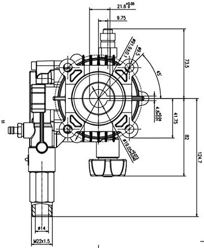 2400-2800PSI Pressure Washer Replacement Pump, 3/4" Shaft Horizontal Pressure Pump Replacement Power Washer Pumps for Power Washer, Compatible with Simpson,Dewalt,Westinghouse,Ryobi More Gas Washer
