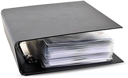 Tarifold Blu-Ray Storage Bundle, 50 Binder Sleeves, 2 Binders, 2-Ring Holes | Holds Blu-ray disc, booklet and cover art, secure flap, 25 sleeves per binder, polypropylene, saves up to 70% storage space