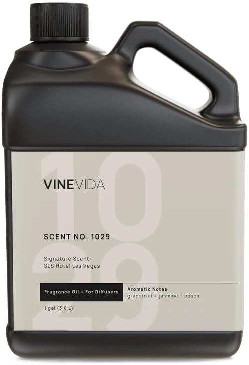VINEVIDA Scent NO. 1029 Fragrance Oil for Cold Air Diffusers - 1 Gallon (8lbs) - Inspired by: SLS Hotel Las Vegas Hotel Fragrance Diffuser Oil - Hotel Scents for Home - Diffuser Oil