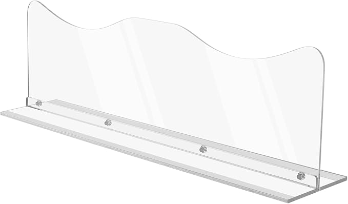 Beautyflier Splash Guard for Kitchen Sink Area Placed, Premium Kitchen Sink Water Splash Guard Behind the Sink/Behind Faucet, for Kitchen, Island and Bathroom, 16.75 Inches, Bottom Leak-Proof