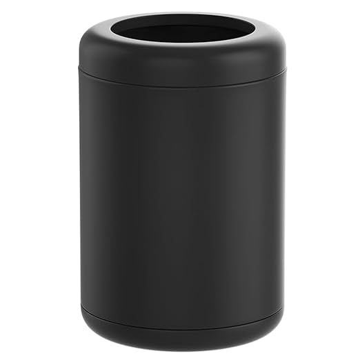 10L/2.6GAL Black BathroomTrash can,Open Top,Office Wastebasket,Small Garbage Can for Bathroom,Living Room,Office,Kitchen,Bedroom,Hotel (Black)
