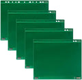 Tarifold Magnetic Double-Sided Document Pockets, Letter Size, Green, 5 Pack | 5 magnetic double-sided pockets, holds letter-size documents, full magnetic backing, green frames, quick document changes