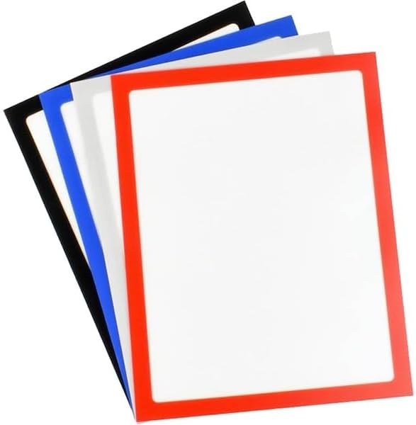Tarifold Magnetic Display Frames, Letter Size, Blue, 2 Pack | 2 magnetic display frames, letter size, full magnetic backing, anti-glare front, portrait or landscape