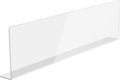 Acrylic Sink Splash Guard, Highly Transparent Fixed Splash Guard for Kitchen Island & Bathroom（23.6"L x 1.6"W x 4.7"H）