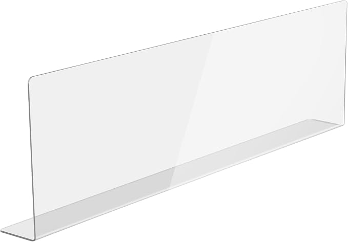 Acrylic Sink Splash Guard, Highly Transparent Fixed Splash Guard for Kitchen Island & Bathroom（15.8"L x 1.6"W x 4.7"H）