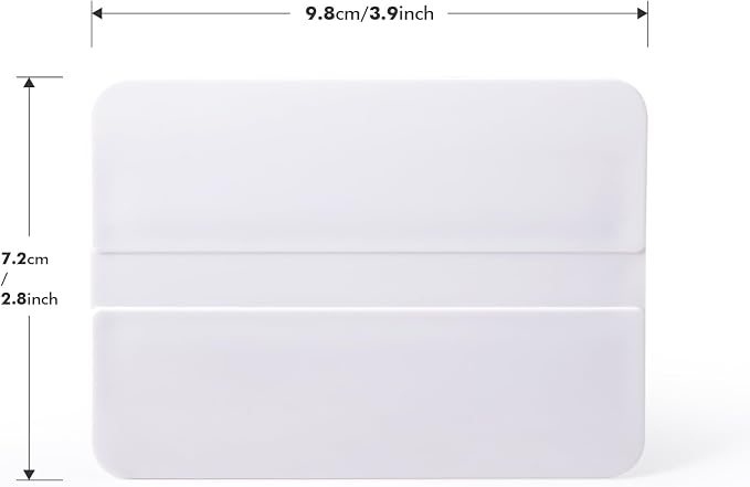 FOSHIO 4 Pack Professional Car Vinyl Applicator Tools 4 Inch Economical Squeegee for Window Tinting, Vinyl Decals, Sign Making, Vinyl Film Installing - White PP Plastic Scraper