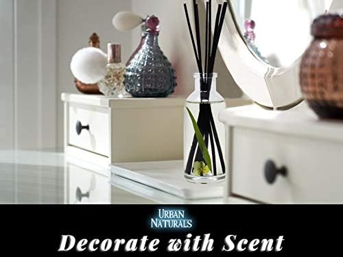 Reed Diffuser Set, Lemongrass Verbena - Bathroom Shelf Décor | (REFRESH and RENEW) Mind & Body Aromatherapy Collection, Essential Oil Botanical Room Scent