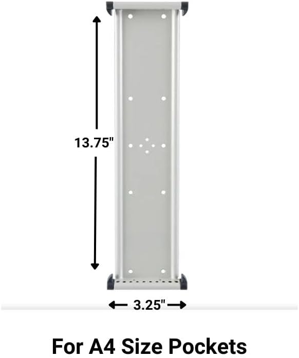 Tarifold Reference System Mounting Plate, Holds 10 Pockets, A4 Size | Mounting plate supports 10 pivoting pockets, fits A4-size documents, for wall or desktop reference systems