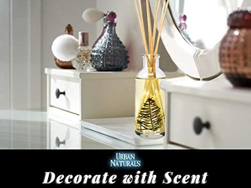 Reed Diffuser Set, Pine Forest - Bathroom Shelf Décor | White Pine Needles, Eucalyptus and Sandalwood, Christmas Tree Scent, Holiday Decor with Real Pine Branches
