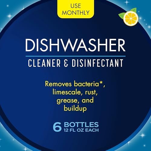 Summit Brands DM03N-SS Glisten Dishwasher Magic Machine Cleaner and Disinfectant, 12 Fl Oz Bottle, 2-Pack , White