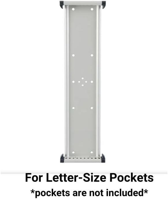 Tarifold Reference System Mounting Plate, Holds 10 Pockets, Letter Size | Mounting plate supports 10 pivoting pockets, fits letter size documents, for wall or desktop reference systems