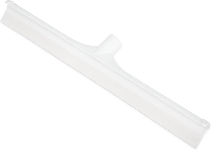 SPARTA 20" Floor Squeegee Replacement Head, Seamless Rubber with Rust-Free Plastic Frame for HACCP Compliance, Heavy-Duty Industrial Use, Thermoplastic Rubber, 19.75 Inches, White