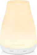 InnoGear Essential Oil Diffuser Ultrasonic Diffusers for Home, Basic White | Cool Mist Humidifier, Aromatherapy, Large Room, Run up to 8hrs, Waterless Auto Off, 7 Lights, Living Room, Quiet Operation