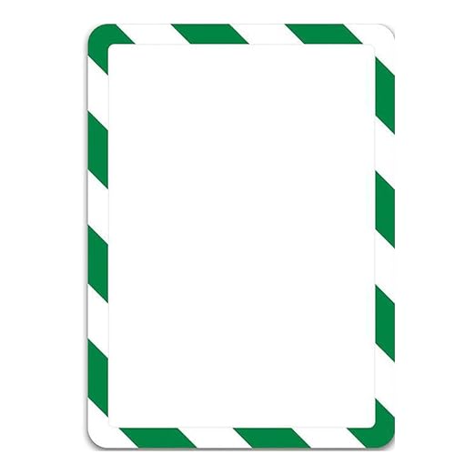 Tarifold P194944 Magneto Magnetic Backed Sign Holder, Yellow/Black (Pack of 2)