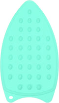 PATIKIL Silicone Iron Rest Pad, Multipurpose Hot Heat Resistant Iron Rest Plate Protective Pad for Ironing Board Hot Resistant Steamer Steam Compact Mat, Lake Blue