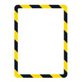 Tarifold P194944 Magneto Magnetic Backed Sign Holder, Yellow/Black (Pack of 2)
