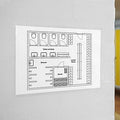 Sign Holder, Clear, Adhesive, PK10
