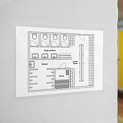 Sign Holder, Clear, Adhesive, PK10