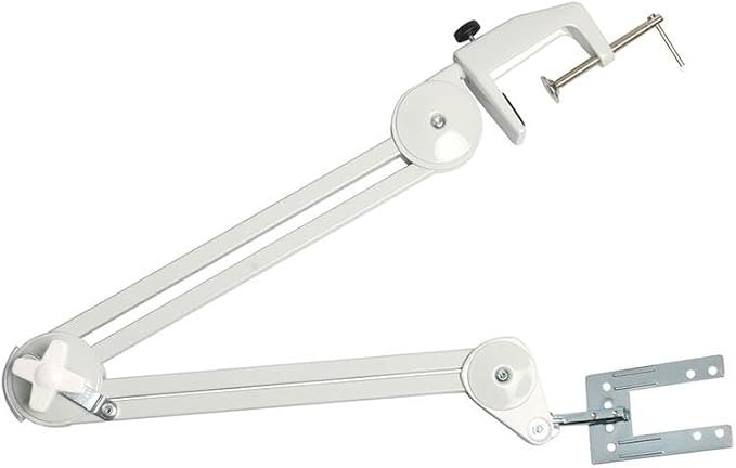 Tarifold Swing Arm Reference Display System, 10 Pockets, Black | Adjustable swing arm with table clamp, 360-degree swivel design, 10 double-sided pockets, holds 20 letter-size sheets