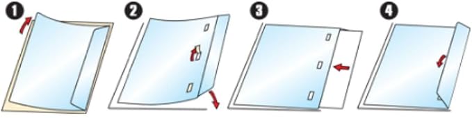 Tarifold Self-Adhesive Clear Storage Pocket with Flap, Letter, Pack of 10 | Holds letter-size documents, self-adhesive backing, clear storage pocket, protective flap closure, pack of 10