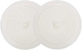 V-TOP Tub Stopper 2 Pack, 6 inches Large Silicone Drain Plug Hair Stopper Flat Suction Cover for Kitchen Bathroom and Laundry