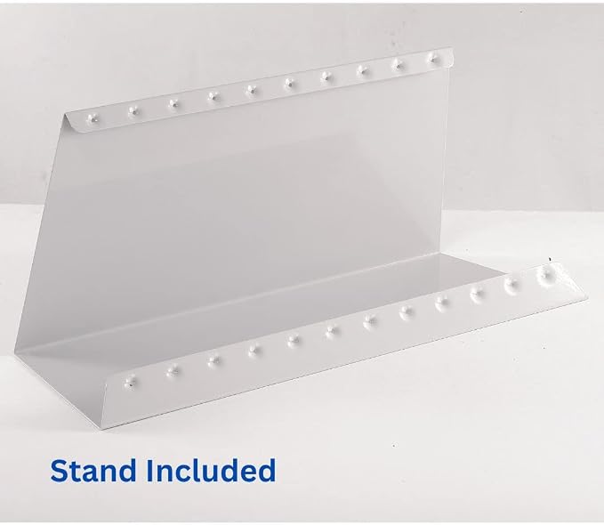 Tarifold Desktop Reference Display System, 50 Pockets, Expandable, Red | 50 double-sided PVC pockets, holds 100 letter-size sheets, sturdy metal base, quick-find indexing, quick and easy to assemble