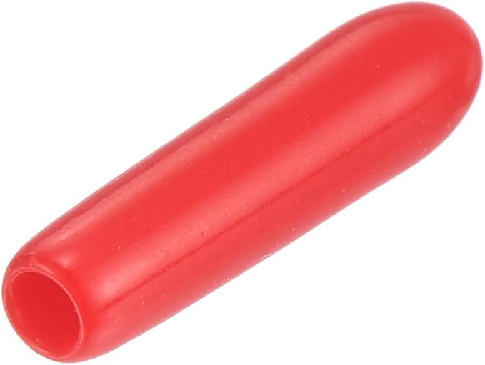 uxcell 20pcs Rubber End Caps 1.5mm ID Vinyl Round Tube Bolt Cap Cover Thread Protectors Red