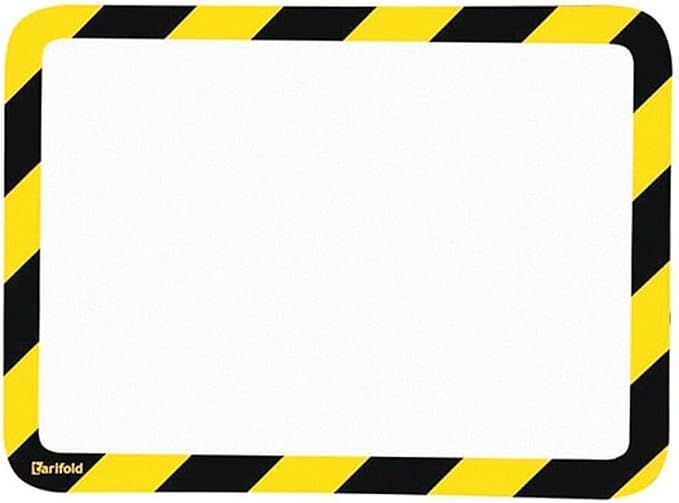 Tarifold Sign Holder,Black; Yellow,10 1/4" H,PK2 P194994-1 Each