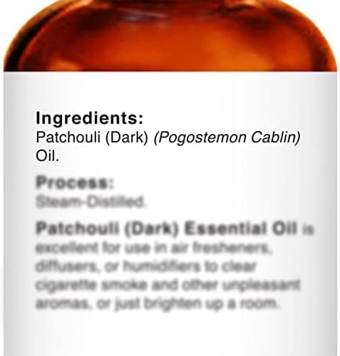 Majestic Pure Essential Oil with Glass Dropper - 100% Pure and Natural - Essential Oils for Diffuser, Aromatherapy, Soap and Candle Making, Patchouli Essential Oil, Patchouli Oil, 1 Fl Oz (Pack of 2)