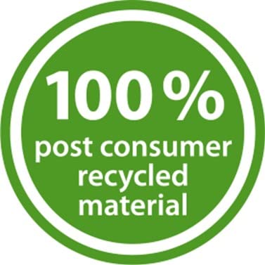 Jalema Re-Solution Office Wastebaskets, 4.75 Gallon, Black, 10 Pack | 10 office wastebaskets, 4.75 gallon, post-consumer recycled plastic, black, for office or home