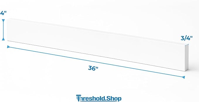 Bathroom Vanity Sink Backsplash/Sidesplash (Super White Engineered Marble, 4" x 36")