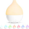 SALKING Essential Oil Diffuser for Home, 100ml Small Aromatherapy Diffuser | Ultrasonic Diffusers for Essential Oils, 8 Color LED Lights, Cool Mist Humidifier, Auto Shut-Off, for Bedroom, Office, White