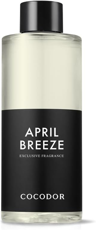 COCODOR Reed Diffuser Oil Refill/April Breeze/6.7oz(200ml)/1 Pack/Aroma Therapy, Home Fragrance, Scented Oils, Oils for Reed Diffuser