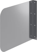 15 in. x 12 in. Wall Mount Stainless Steel Splash Guard – 16-Gauge 304 Stainless Steel