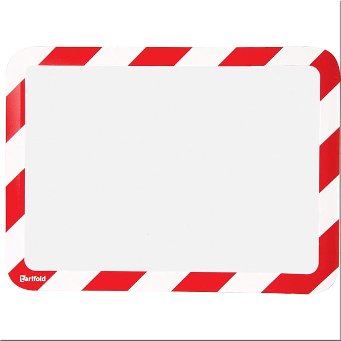 Tarifold Self-Adhesive Document Pockets, 2 Pack | 2 clear self-adhesive pockets, easy document loading, secure adhesive backing, protects documents
