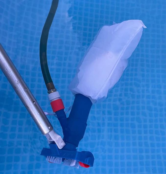 Pool Spa Jet Vacuum Cleaner w/Brush for Frame Above Ground/Inflatable Pools, Spa, Hot Tub Vacuuming, Use Water Pressure from Garden Hose to Vacuum (Use with A Telescopic Pool Pole, Not Included)