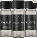 Scentiment Designer Scents - 3 Hotel Diffuser Oil Set-3 x 0.68 fl oz(20 mL) | Royalty, Brilliance, Santal, Pineapple -Saffron & Cardamom Blends,Luxury Hotel-Inspired Fragrance Oils for Cold Air Diffusers