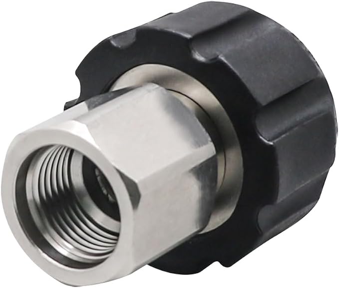 Pressure Washer Adapter,M22 to 3/8 Quick Connect for Washer Gun | for Spray Wand/Pressure Washer Hose,Stainless Steel,M22-14mm to NPT 3/8 Female Thread,Easy to Install,Leakproof,5000 PSI